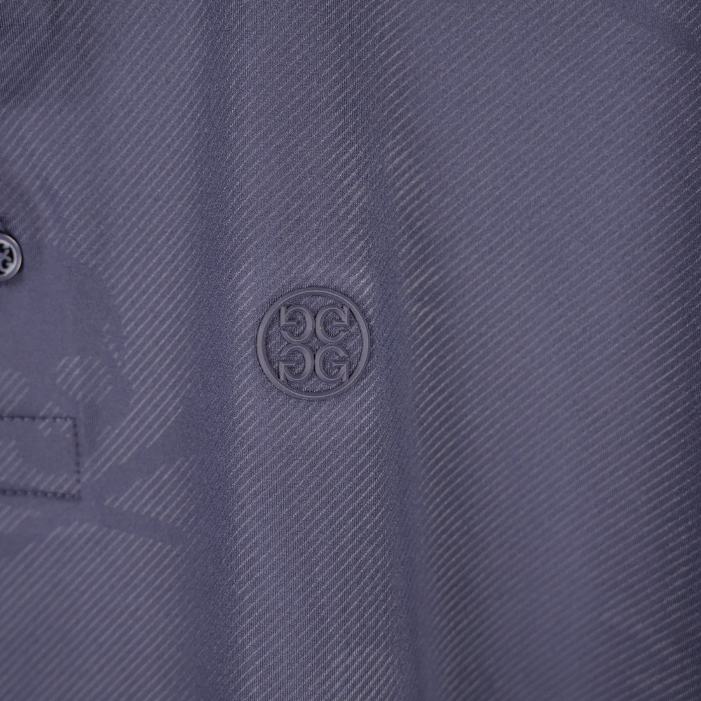 G/FORE Polo Shirt Mens XL Navy Blue Skull Jacquard G4MF22K115 Short Sleeve - Picture 3 of 8